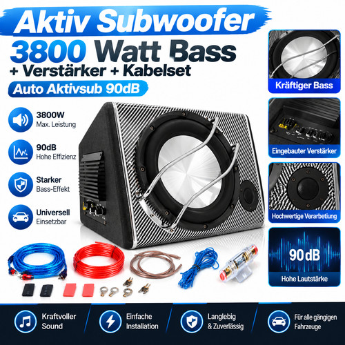 Aktiv subwoofer 3800 watt - aktiv,