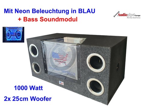 Audiopipe 25er subwoofer - 2x,