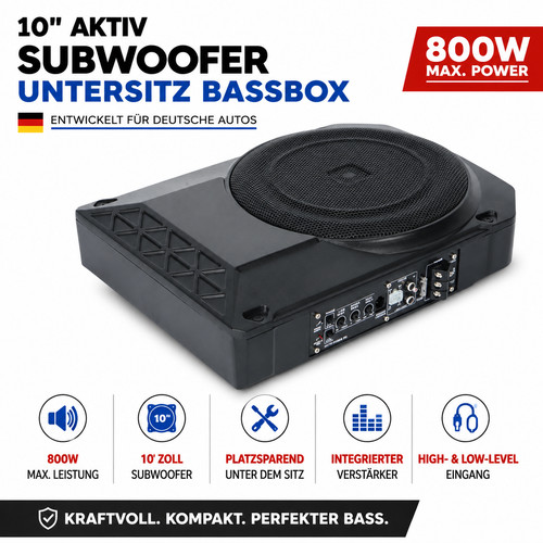 Aktiv subwoofer untersitz - 10",